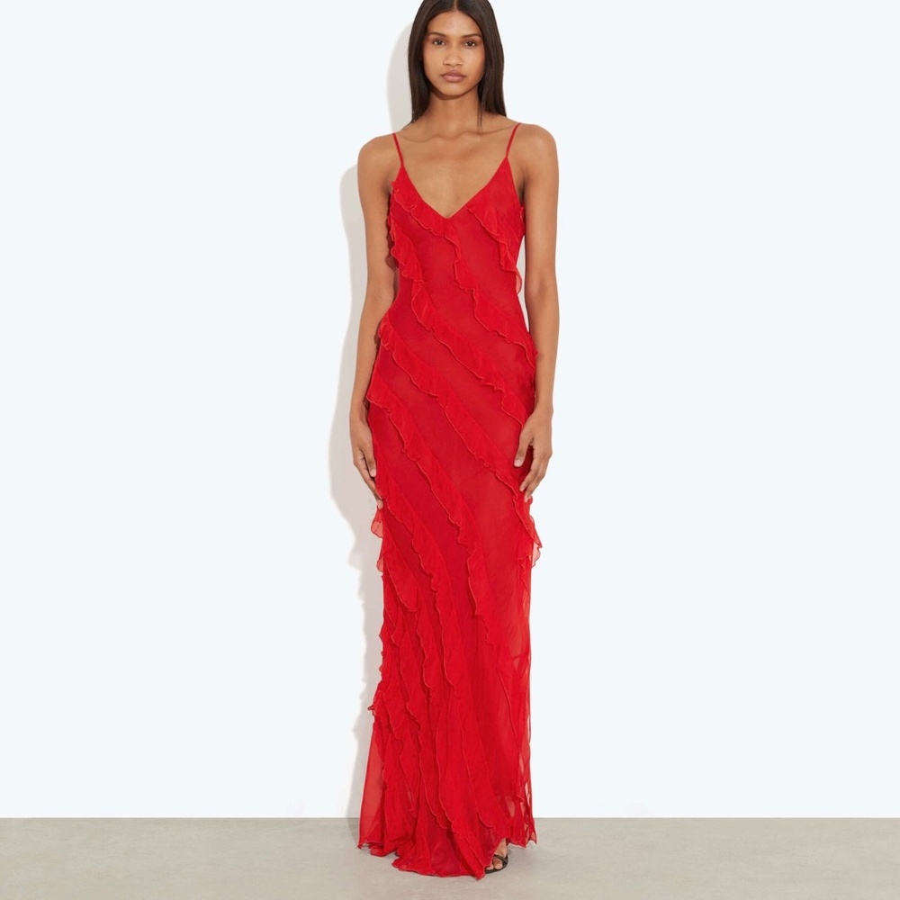 Cecelia Dress in Red by Rat & Boa